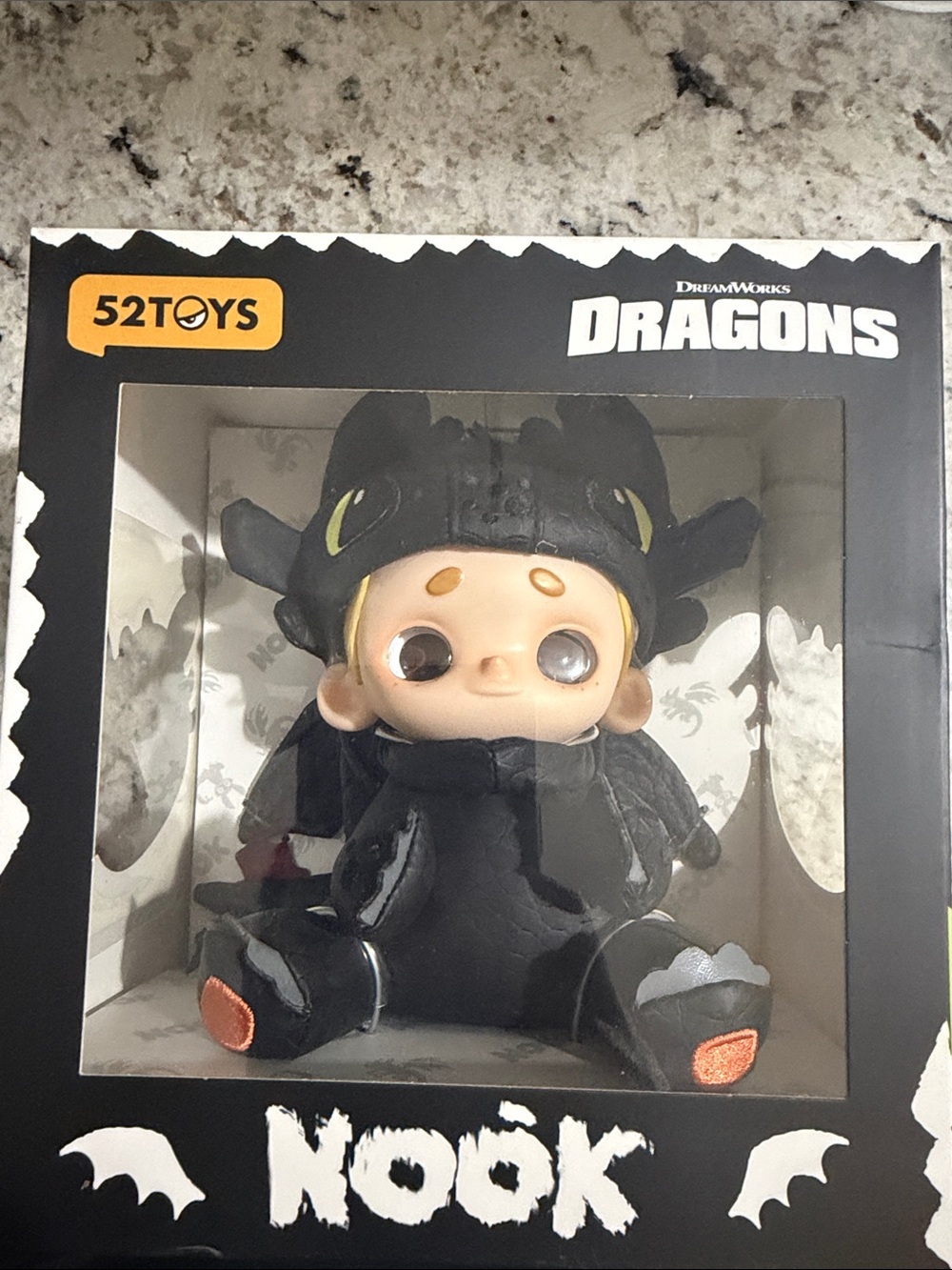 DreamWorks Dragons Nook Black and Orange Plush Figure by 52Toys